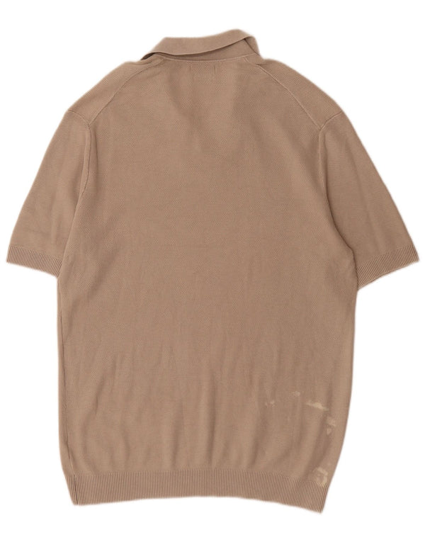 Polo Massimo Dutti Hombre Grande Gris Algodón