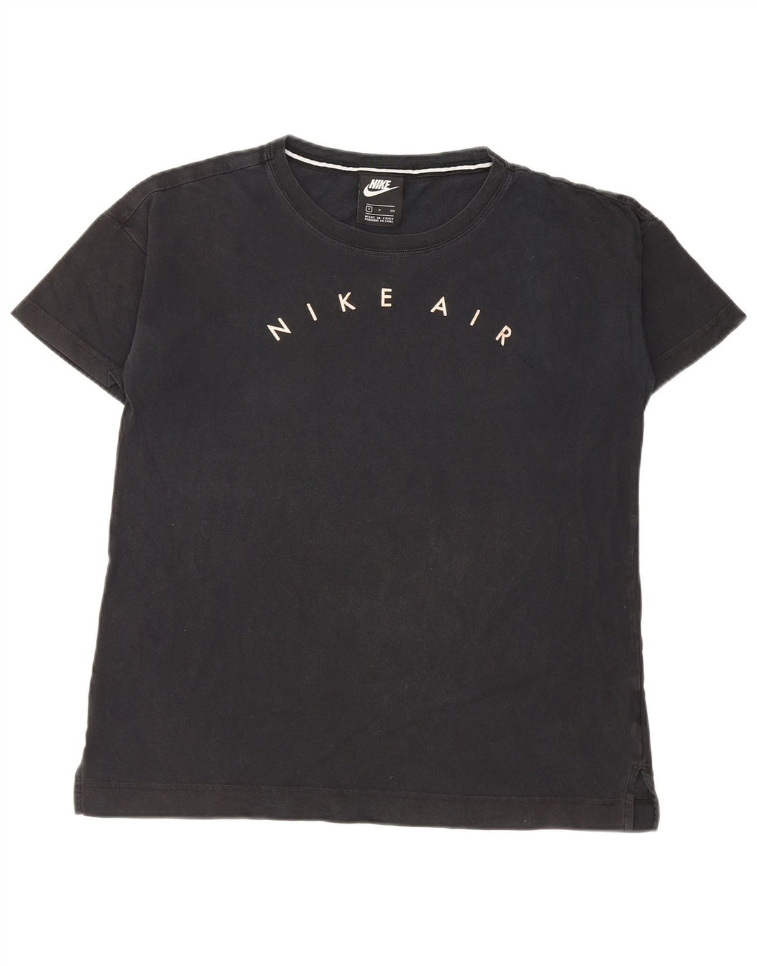 Nike Camiseta gráfica para mujer Top UK 10 Small Black
