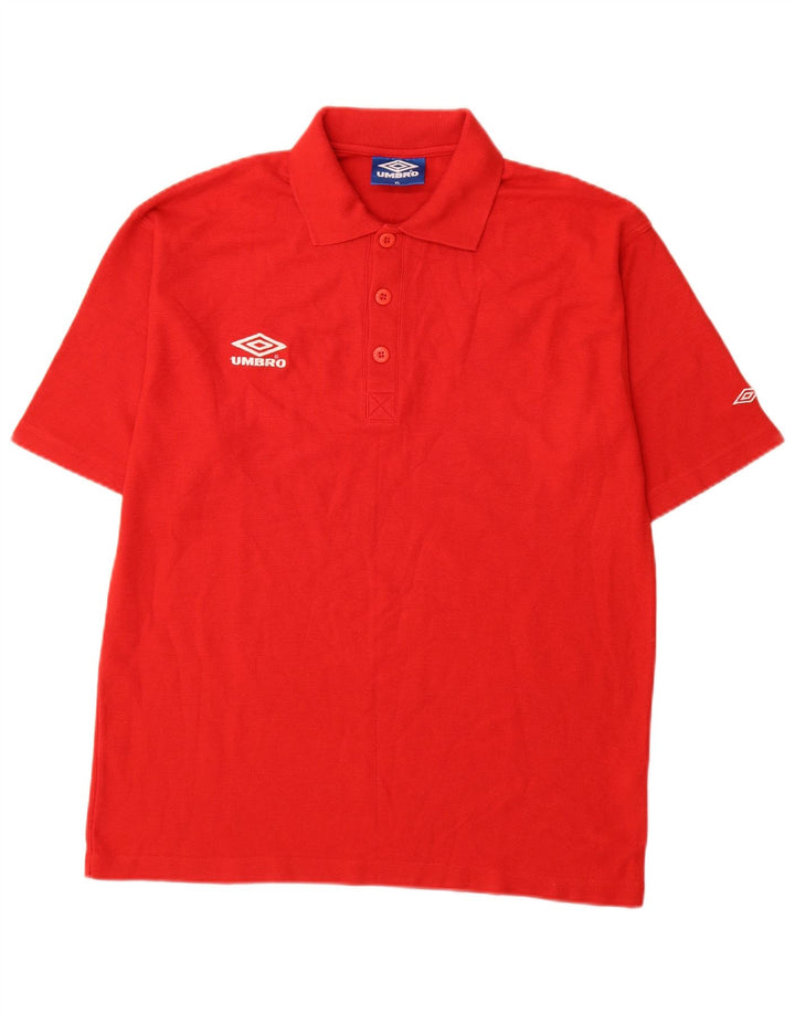 Polo Umbro Hombre XL Poliéster Rojo
