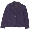 Marks & Spencer Chaqueta Blazer de 2 Botones para Mujer UK 42 Azul Marino Mediano