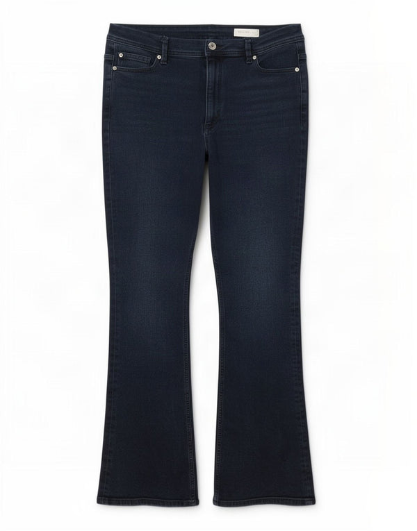 Marks & Spencer Vaqueros acampanados ajustados para hombre UK 40 Large W34 L30 Azul marino Algodón