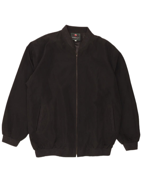 Chaqueta bomber vintage para hombre Reino Unido 44 2XL Poliéster negro
