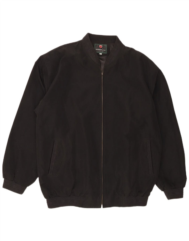Chaqueta bomber vintage para hombre Reino Unido 44 2XL Poliéster negro