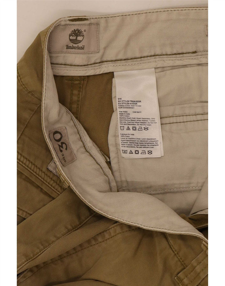 Timberland Pantalones Cortos Cargo para Hombre Medium W30 Algodón Caqui