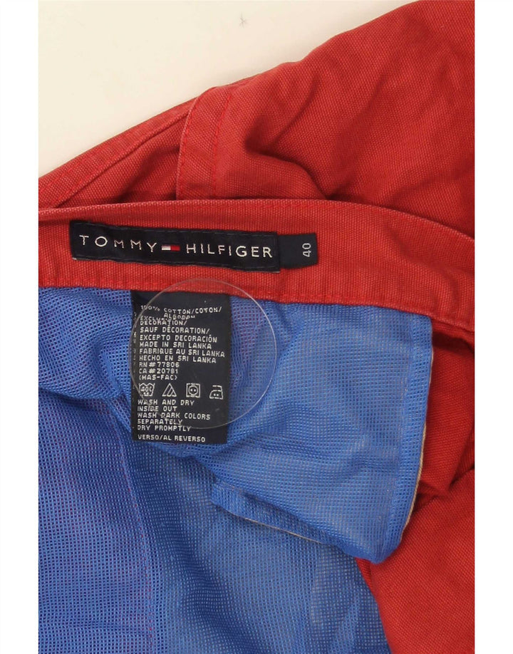 Tommy Hilfiger Pantalones cortos cargo para hombre W40 XL Algodón rojo