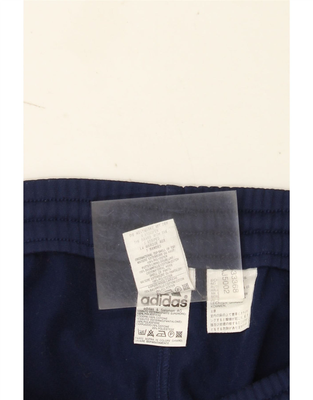Adidas Pantalones de chándal para hombre UK 38/40 Medium Azul marino Poliéster