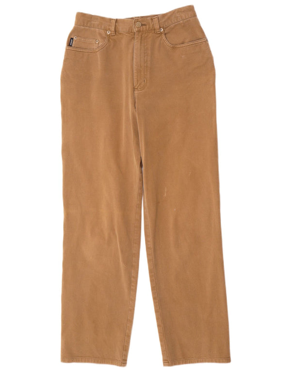 Ralph Lauren Pantalones casuales de cintura alta para mujer US 6 mediano W26 L28 marrón