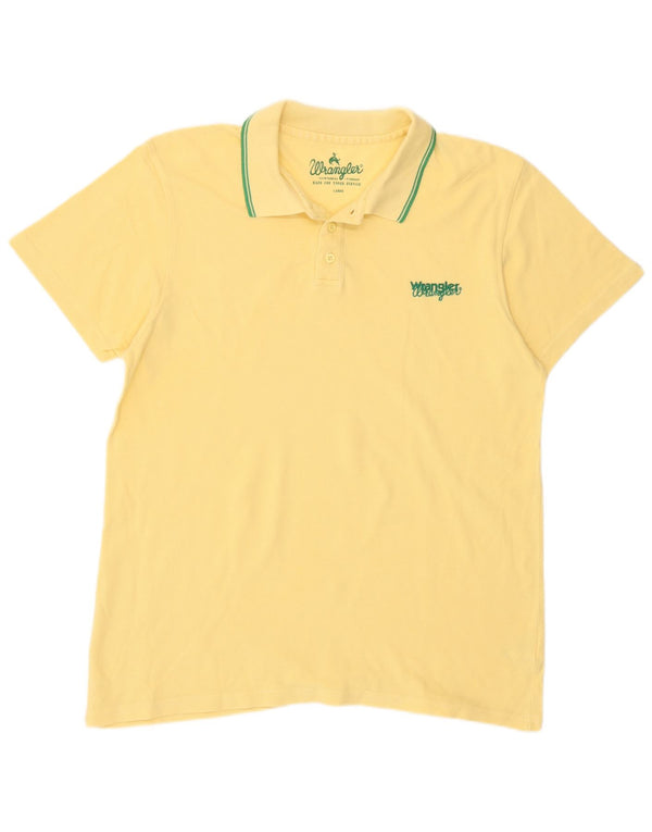 Polo Wrangler Para Hombre De Algodón Amarillo Grande