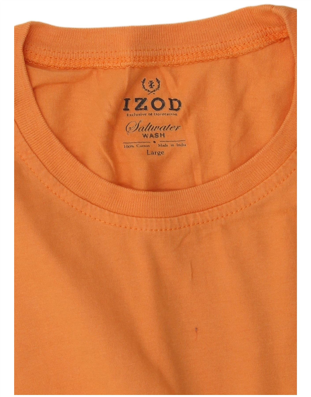 Izod - Camiseta para hombre, talla grande, color naranja, algodón