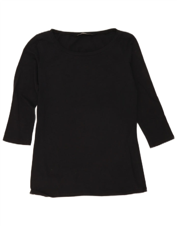 Max Mara - Top de fin de semana para mujer, manga 3/4, talla 40, talla M, color negro