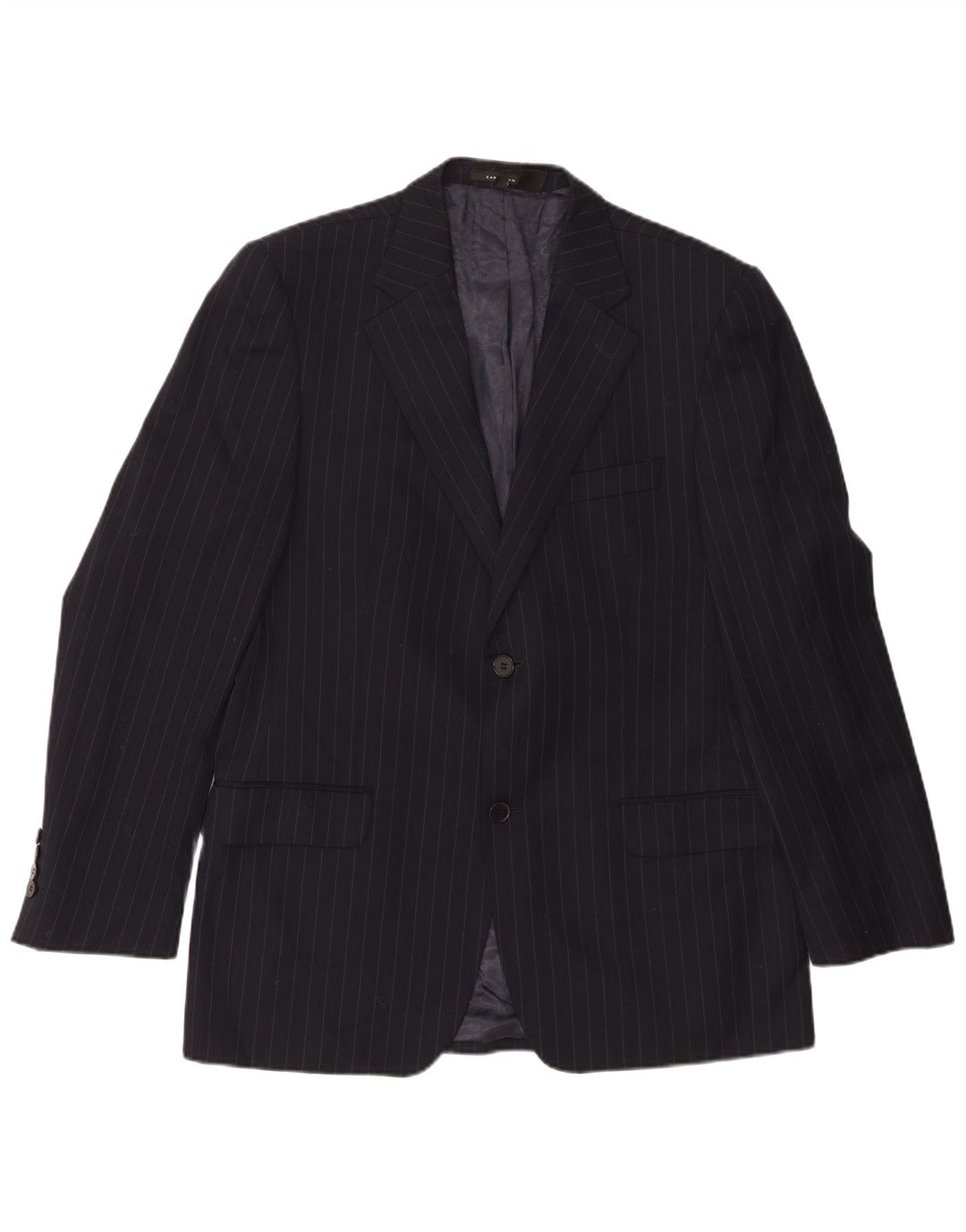 Zara Chaqueta tipo blazer de 2 botones para hombre EU 50 Mediana Lana a rayas negras