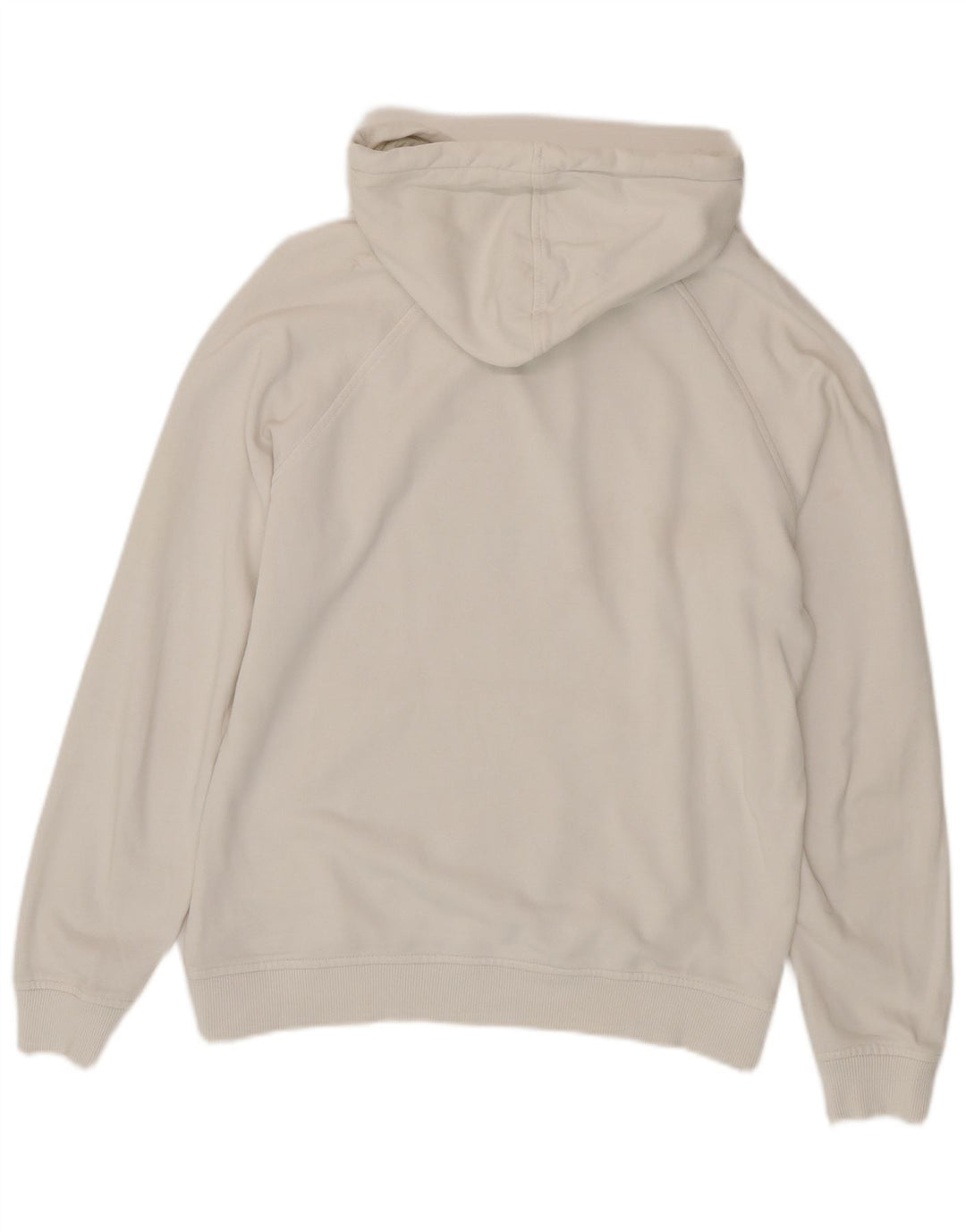 K-Way Jersey con capucha gráfica para hombre, tamaño mediano, blanco