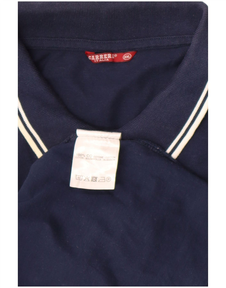Polo Carrera Hombre 2XL Azul Marino Algodón