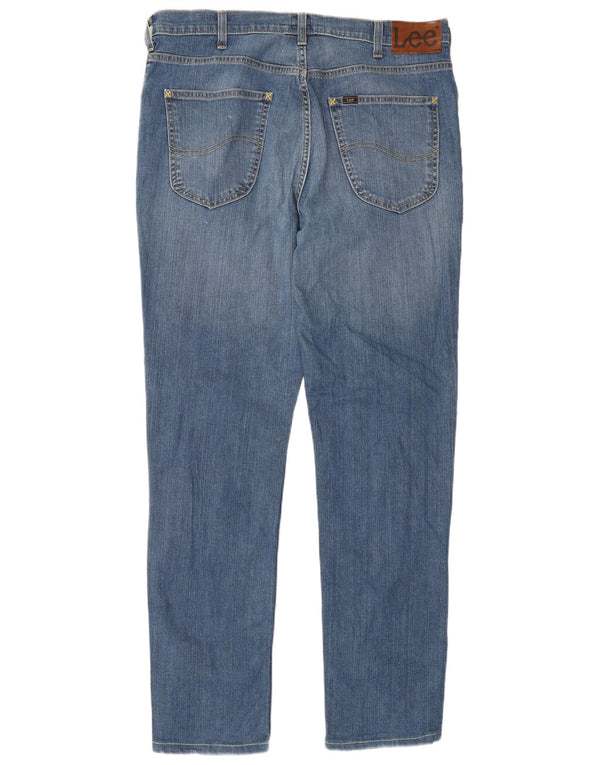 Lee Vaqueros Rectos Brooklyn Para Hombre W36 L32 Algodón Azul