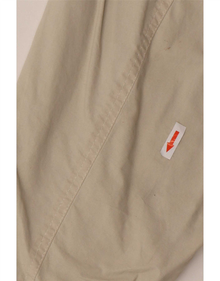 Vintage hombres bomber chaqueta Reino Unido 38 algodón beige medio