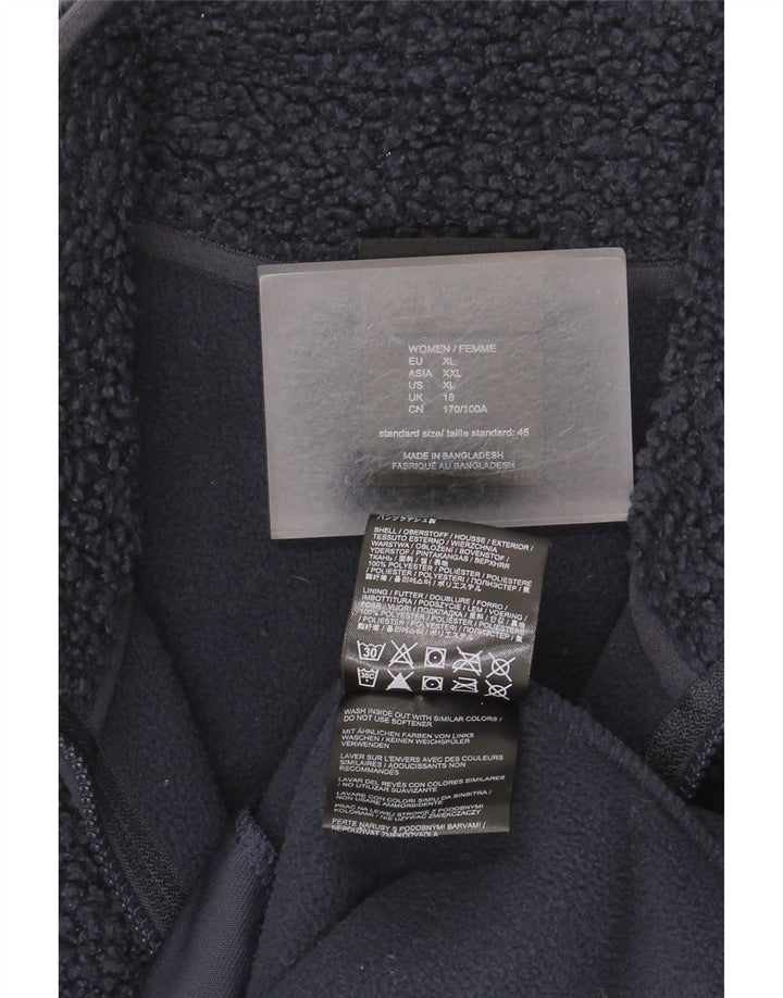Jack Wolfskin Chaqueta polar para mujer UK 40 XL Poliéster azul marino