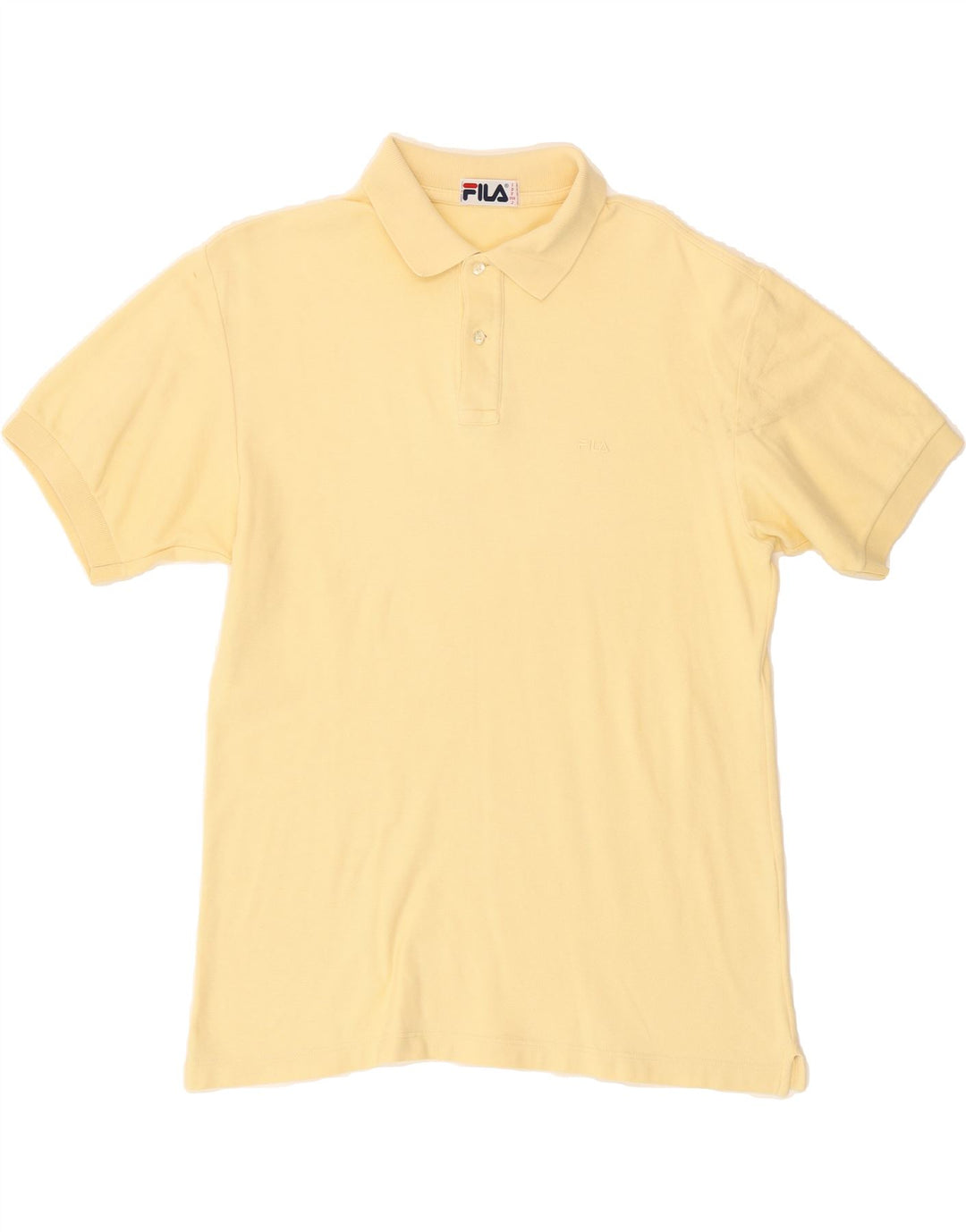 FILA Mens Polo Shirt IT 50 Medium Yellow Vintage Fila and Second-Hand Fila from Messina Hembry 