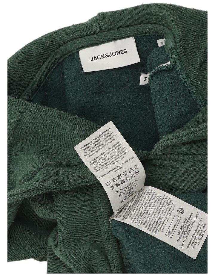 Jack & Jones Hombre Sudadera con Capucha Jumper Algodón Verde Medio
