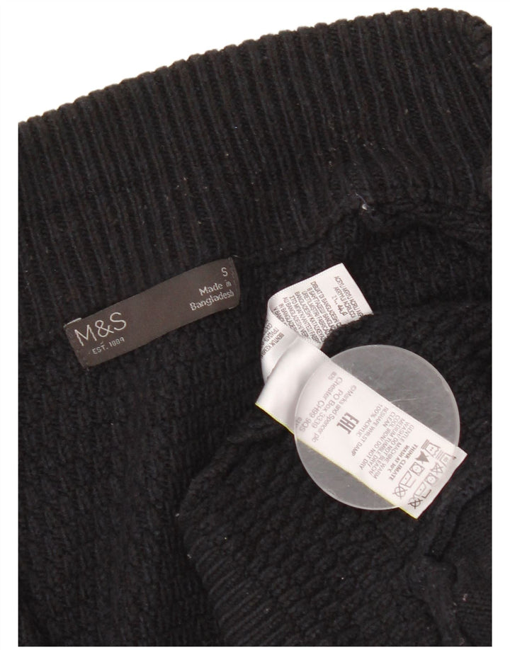 Marks & Spencer - Cárdigan para hombre, talla pequeña, acrílico azul marino