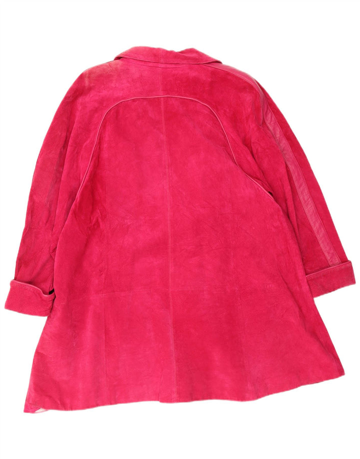 Giorgio Mobiani Abrigo de ante para mujer UK 40 XL Rosa