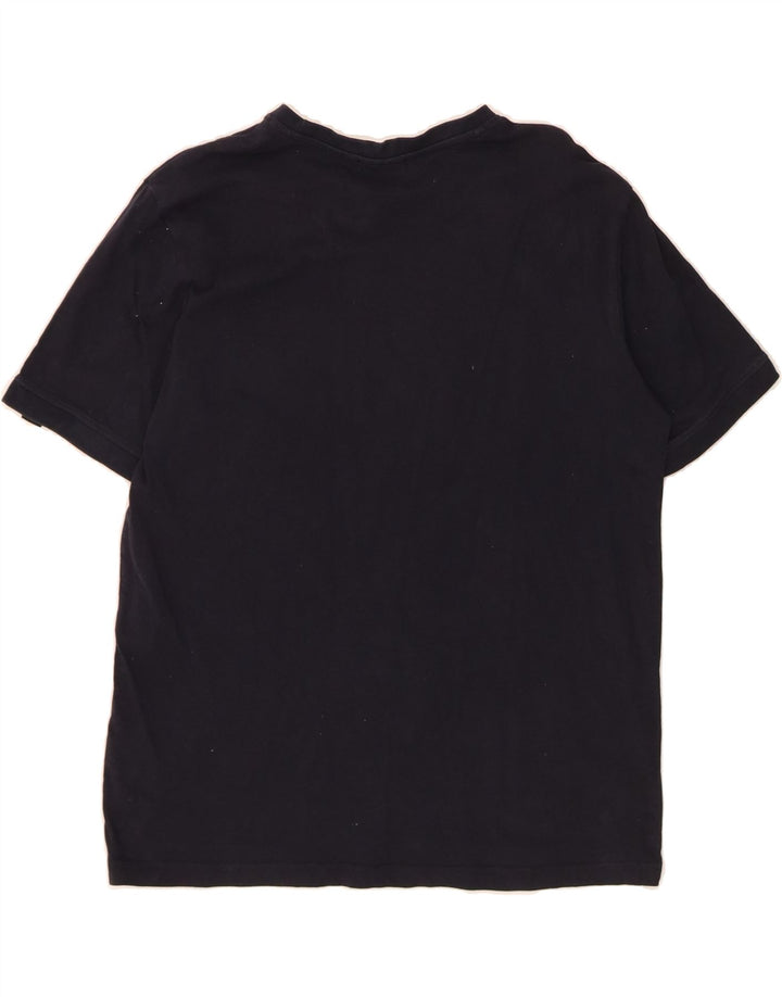 ELLESSE Mens Graphic T-Shirt Top Medium Navy Blue Vintage Ellesse and Second-Hand Ellesse from Messina Hembry 