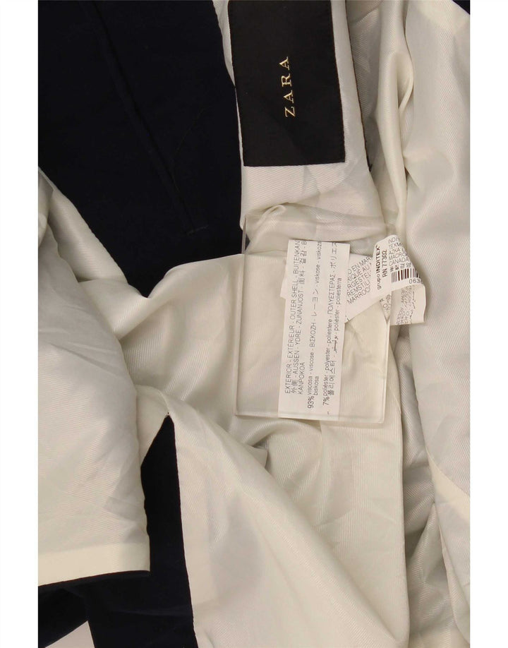 Zara Chaqueta Blazer De 2 Botones Para Hombre IT 54 2XL Viscosa Azul Marino