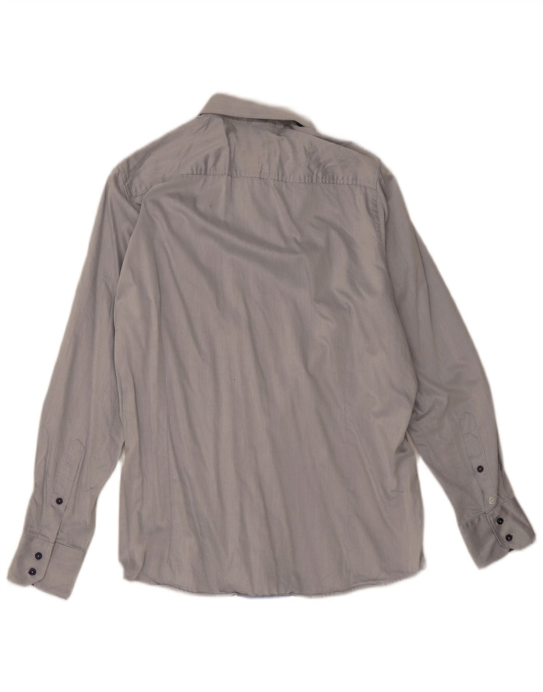 Pierre Cardin Camisa Hombre Talla 42 Grande Gris Algodón