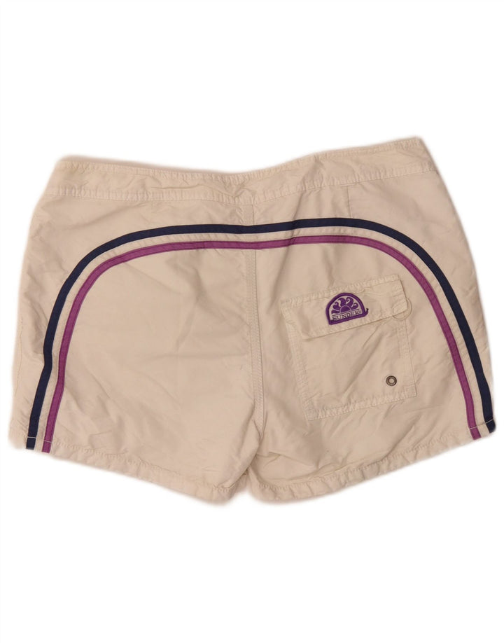 Sundek Bañador Corto De Hombre Grande Blanco Roto Color Block Poliéster