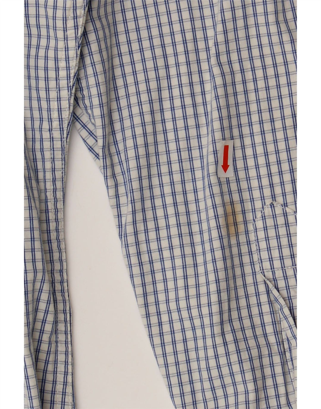 HOLLISTER Camisa Hombre XL Azul Cuadros Algodón