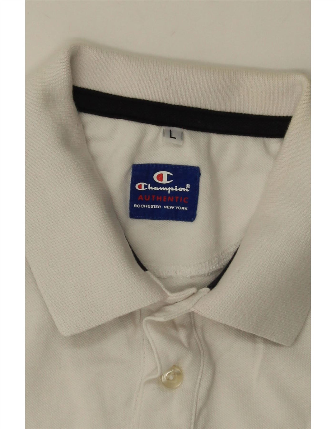 CHAMPION Polo para hombre grande blanco