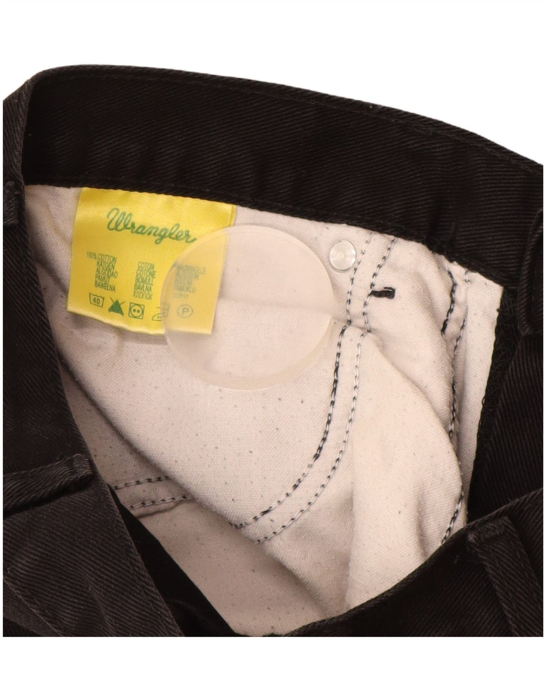 WRANGLER Vaqueros rectos Texas para hombre W34 L32 Algodón negro