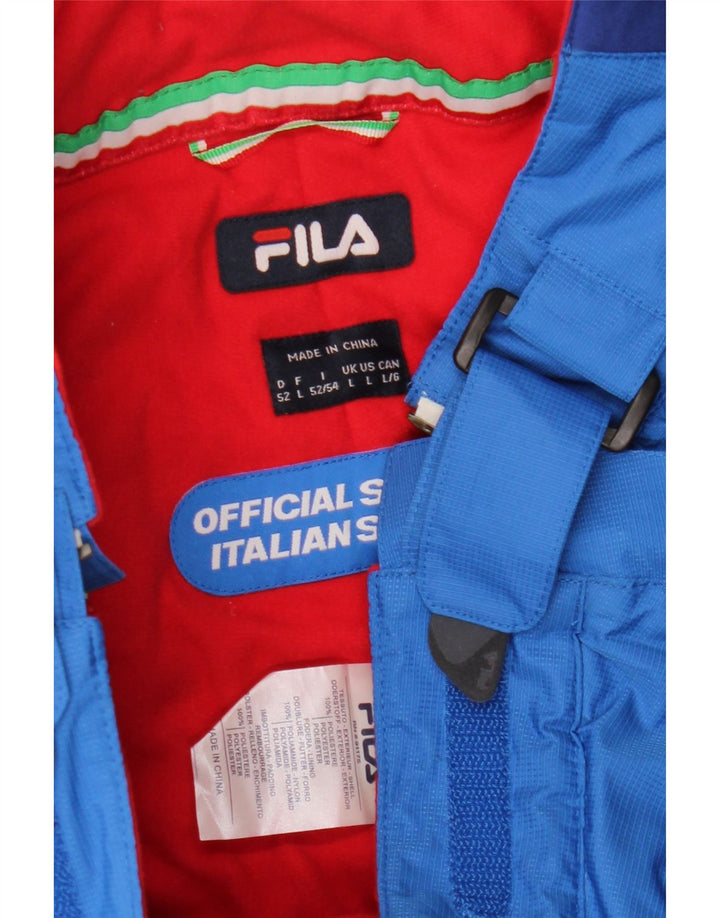 Fila Hombre Graphic Dungarees Pantalones De Esquí Grande Azul Colorblock Poliéster