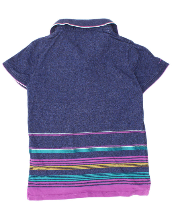 Ted Baker Polo para niño 7-8 años Algodón a rayas azul marino