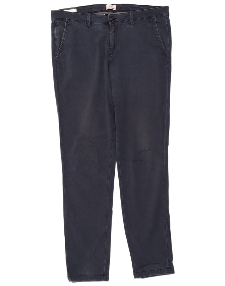 JACK & JONES Pantalones chinos Marco Slim para hombre W36 L34 Azul marino