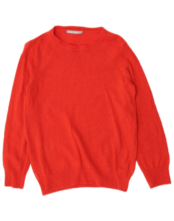 Marks & Spencer - Jersey con cuello barco para mujer, talla 40, color naranja mediano