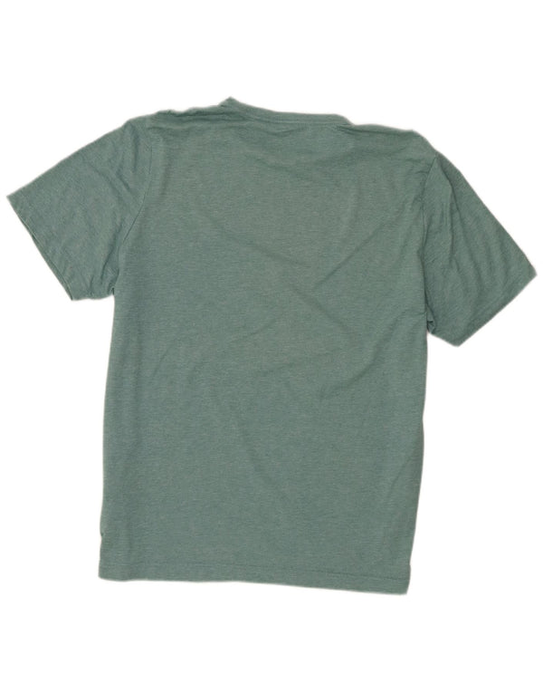 Puma Camiseta gráfica para hombre Top grande de poliéster moteado verde