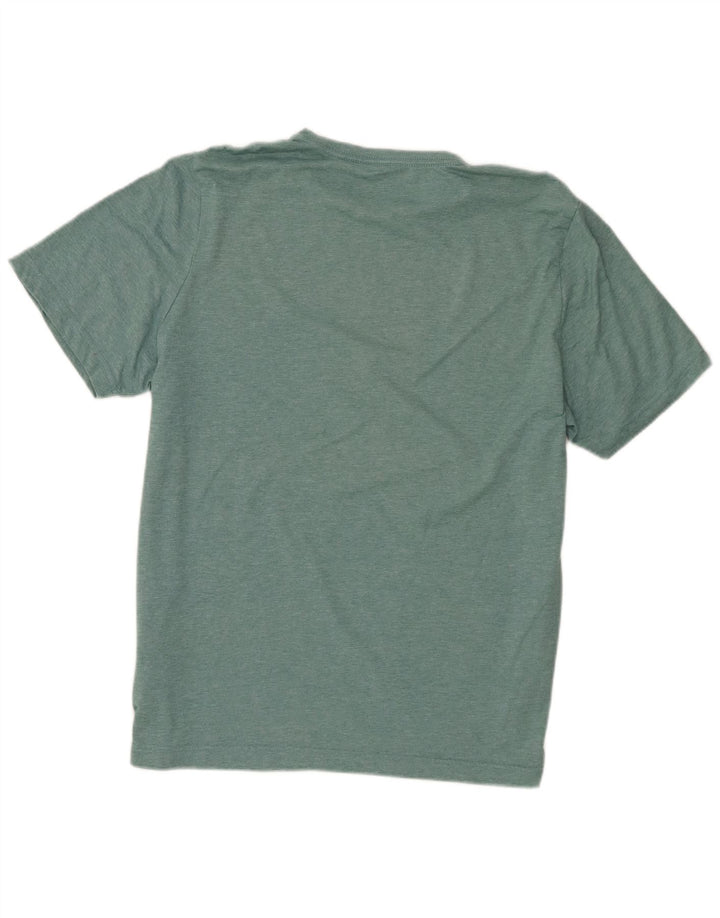 Puma Camiseta gráfica para hombre Top grande de poliéster moteado verde