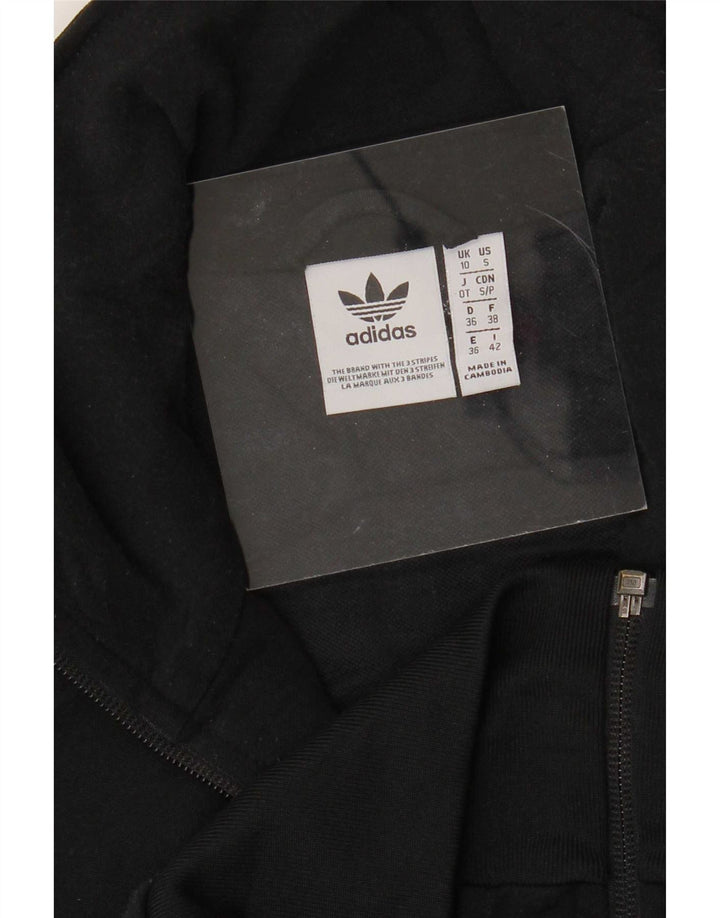Adidas - Chaqueta de chándal para mujer, talla 10, color negro, poliéster