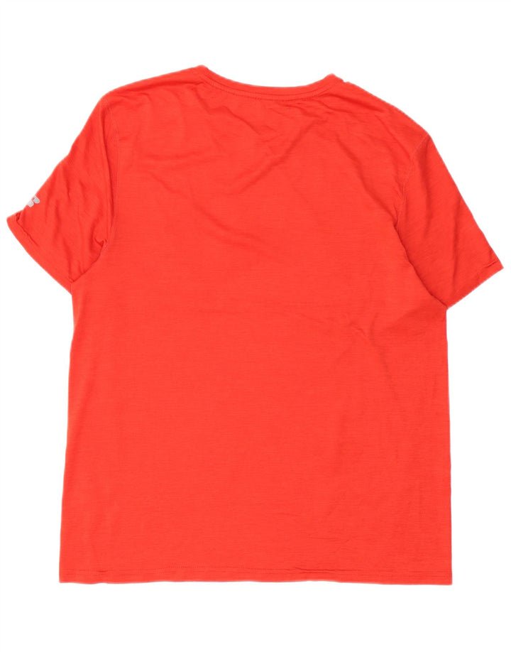 RUSSELL ATHLETIC Camiseta Hombre UK 38/40 Medio Rojo Poliéster