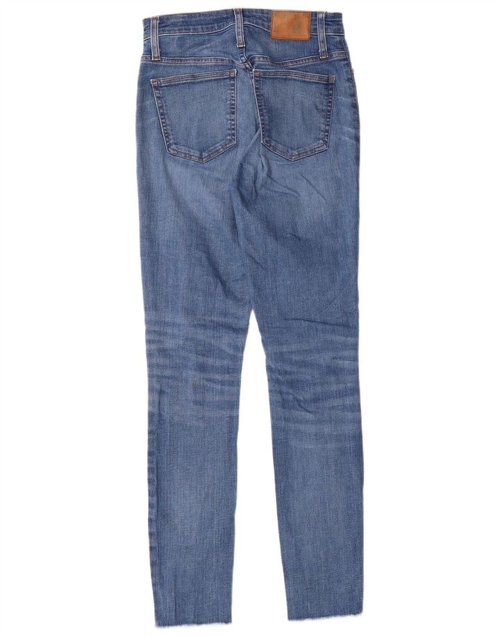 J. CREW Vaqueros pitillo desgastados para mujer W27 L30 Azul