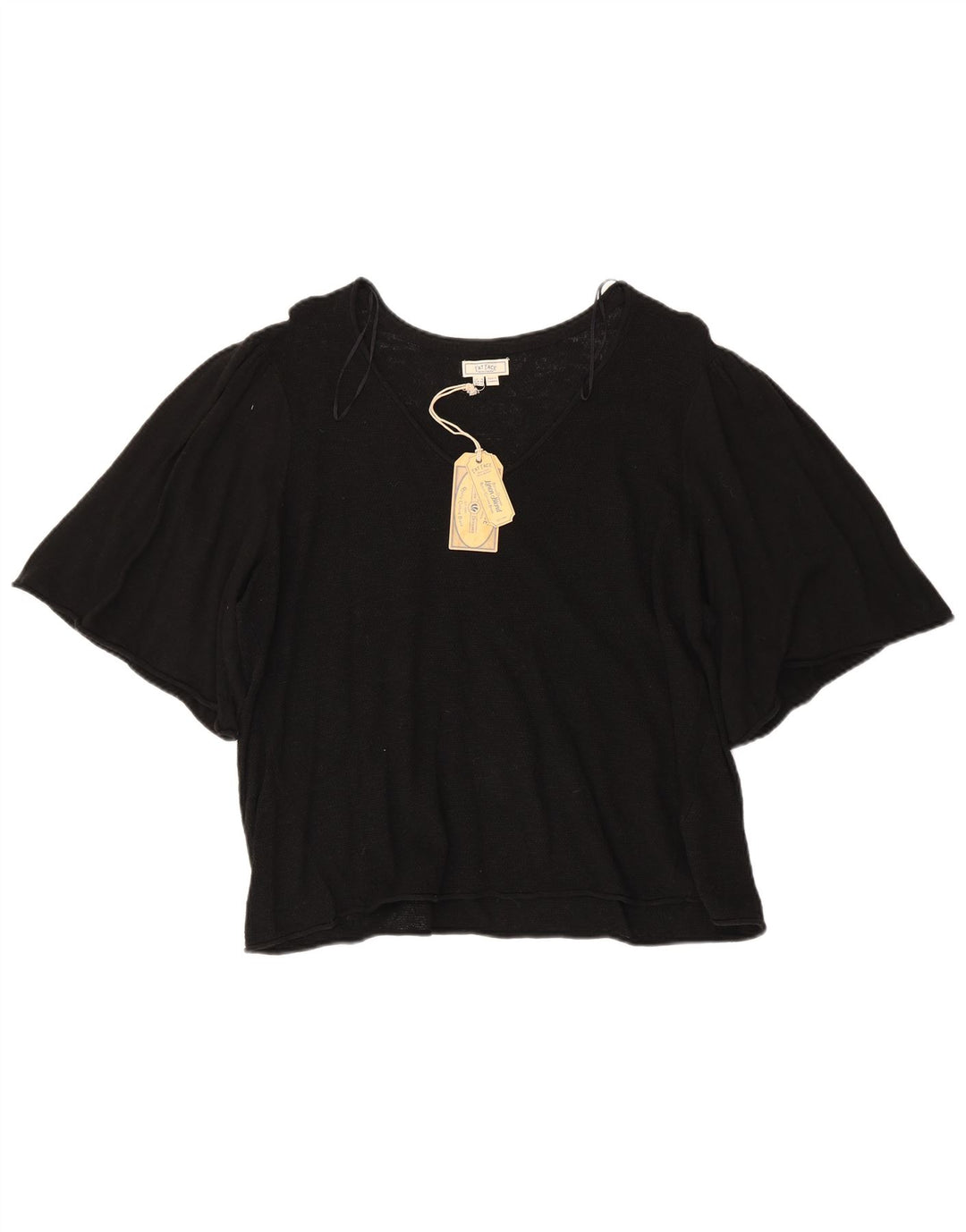 Blusa para mujer Fat Face Top UK 40 XL Algodón negro