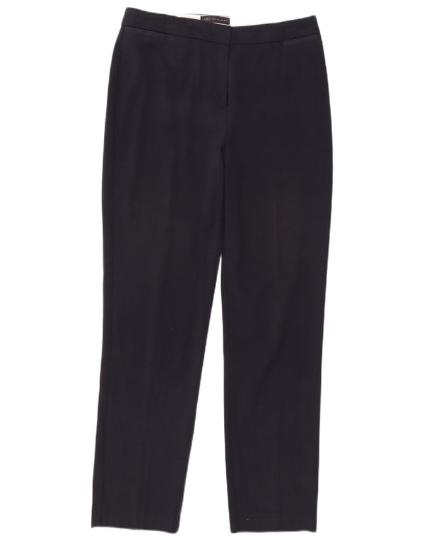 Marks & Spencer Pantalones de traje ajustados para mujer UK 12 Medium W32 L31 Azul marino