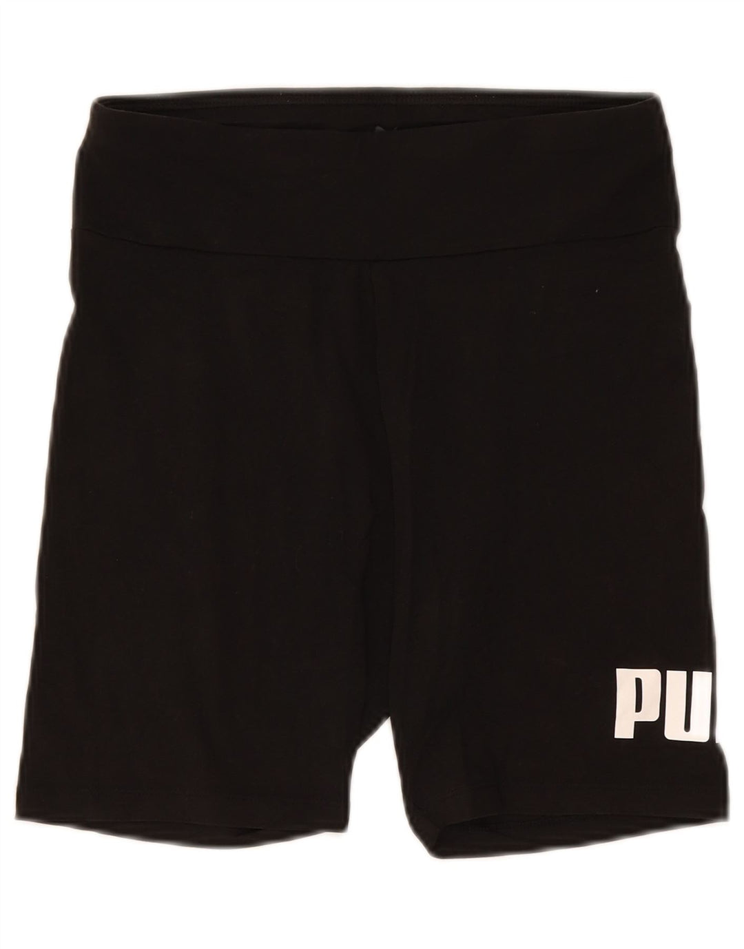 Puma - Pantalones cortos deportivos gráficos para mujer, talla 40, talla M, color negro