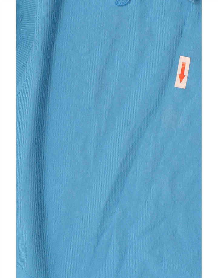 Adidas - Sudadera de manga corta para mujer, talla grande, color azul