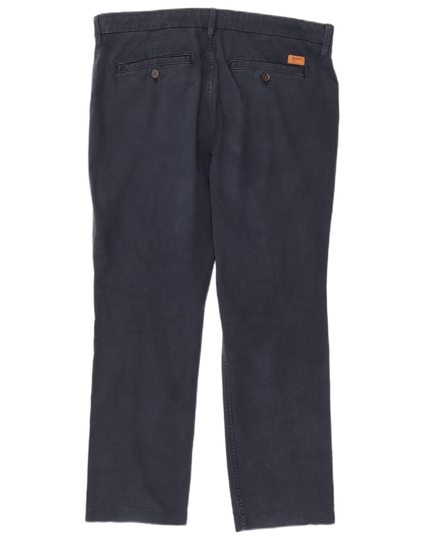 Timberland Pantalón chino recto para hombre W36 L28 Algodón azul marino