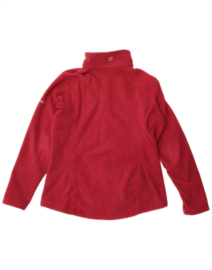 Berghaus Chaqueta polar para mujer UK 46 Large Borgoña