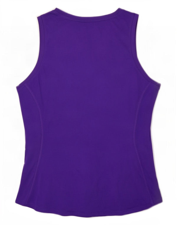 Nike - Camiseta sin mangas Dri Fit para mujer, talla 40, poliéster morado grande