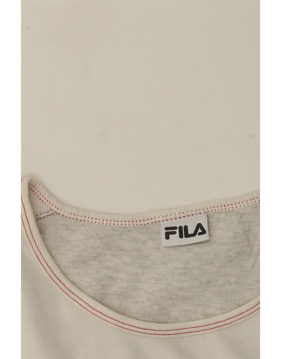 FILA Top gráfico para mujer de manga larga UK 42 Gris medio moteado