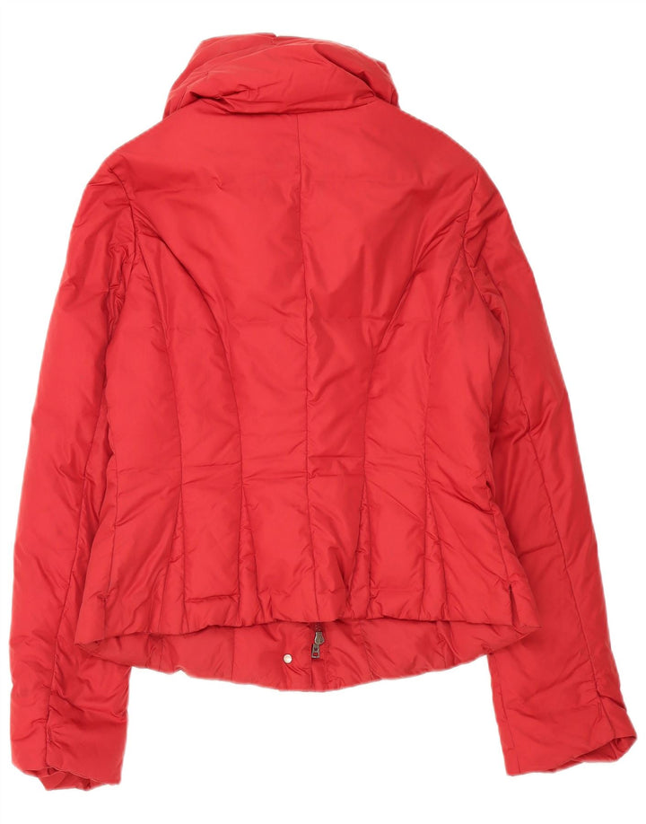 Max Mara - Chaqueta acolchada de fin de semana para mujer, talla 40, talla mediana, color rojo poliamida