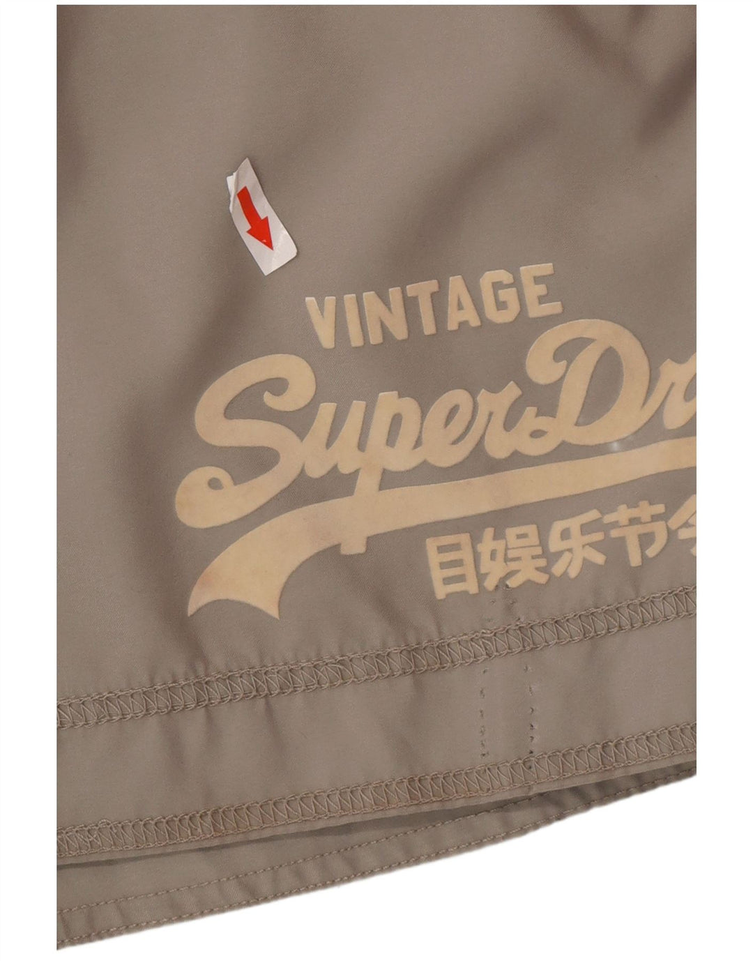 Superdry Shorts De Baño Gráficos Para Hombre Poliéster Gris Medio